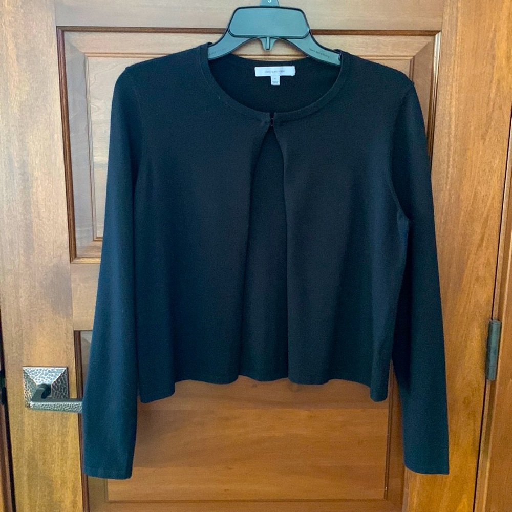 Classiques Entrier XS Black Cardigan.  One hook and eye closure.
